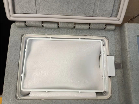 RoHS Sertifikasi Portable Vaccine Cooler Dengan 0,16 Cbm Aluminium Alloy Material Luar