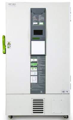 838L Kapasitas Terbesar Freezer Suhu Ultra Rendah Biomedis Tegak Dengan Pintu Berbusa Tunggal