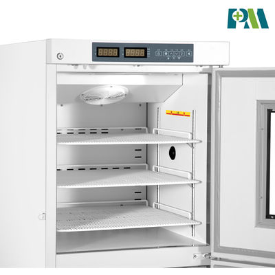 R600a Rumah Sakit Laboratorium Biomedis Tegak Kulkas Freezer Pendingin Udara Paksa Nyata