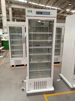 Real Force Air Cooling Biomedical Pharmaceutical Grade Kulkas Freezer 315L Dengan Pintu Kaca