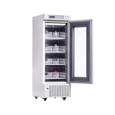 368L Foam Glass Door Blood Bank Lemari Pendinginan Dengan Temperature Printer 4°C Untuk Keamanan Darah
