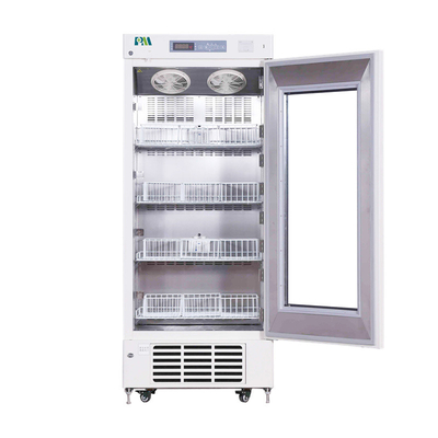 368L Foam Glass Door Blood Bank Lemari Pendinginan Dengan Temperature Printer 4°C Untuk Keamanan Darah