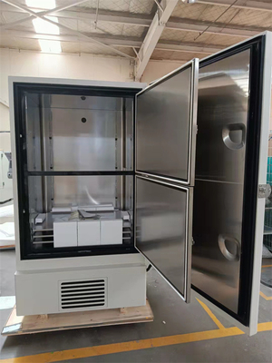 838 Liter Laboratorium Rumah Sakit Biomedical Ultra Low Temperature Deep Freezer Pendinginan Langsung