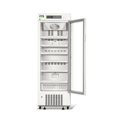 312L Promed Pharmacy Medical Refrigerator Store Produk Biomedis dengan Pintu Kaca Tunggal
