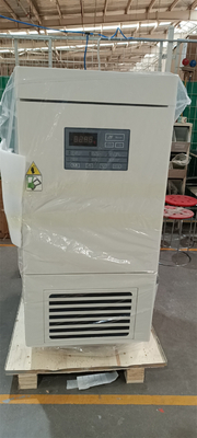 Freezer dengan suhu rendah dengan alarm kerusakan dan fitur pintu terbuka
