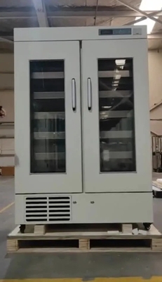 304 stainless steel 658L Vertikal Blood Bank kulkas 4°C Untuk penyimpanan sampel darah