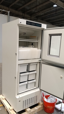 528L Medical Refrigerator Freezer. penyimpanan dingin dua zona untuk vaksin dan obat-obatan.