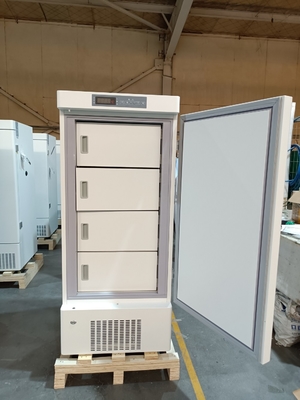 MDF-40V268E -40°C Medical Deep Freezer. 268L Vertikal Ultra-Low Temperature Freezer untuk penyimpanan Biomedis.