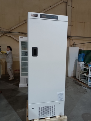 MDF-40V328E -40 °C Biomedical Deep Freezer. 328L vertikal freezer medis untuk vaksin, darah & sampel biologis.