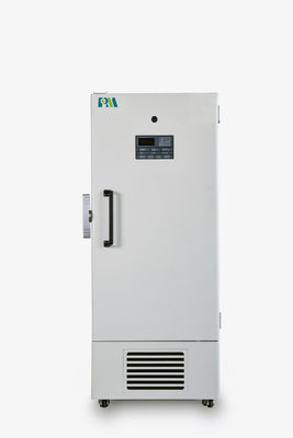 Vertikal 408L Biomedis Pencairan Manual Freezer Suhu Ultra Rendah Tegak