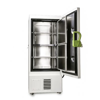 Kapasitas 408L Suhu Ultra Rendah Freezer Tegak Sistem Pendingin Ganda Minus 86 Derajat