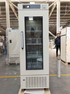 4 Derajat PROMED Real Forced Air Cooling Blood Freezer 208 Liter Dengan Pemanas Untuk Peralatan Laboratorium Rumah Sakit