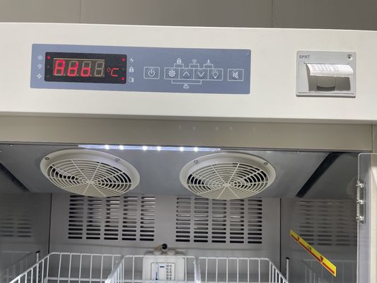 Kulkas Bank Darah Laboratorium Rumah Sakit Berkapasitas 368L Berkualitas Tinggi Dengan Pintu Kaca Berbusa